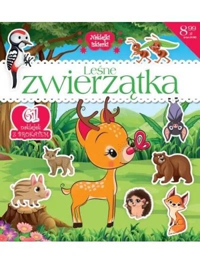 Naklejki Iskierki brokatowe. Leśne zwierzątka