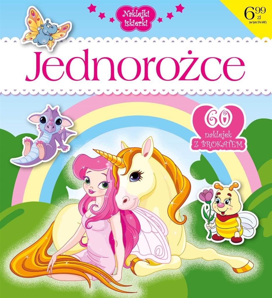 Naklejki iskierki z brokatem. Jednorożce