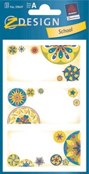 Naklejki na zeszyt kolorowe