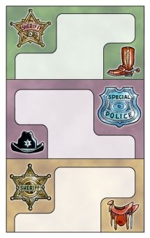 Naklejki na zeszyt. Policja