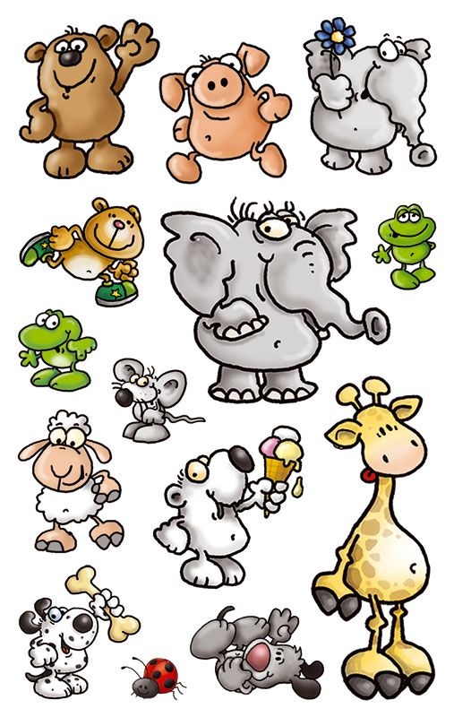 Naklejki papierowe. Zwierzęta