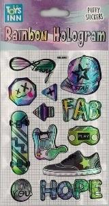 Naklejki Rainbow Hologram 12 sztuk