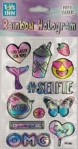 Naklejki Rainbow Hologram Selfie