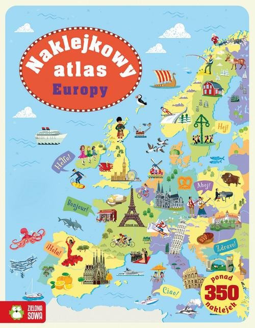 Naklejkowy atlas Europy