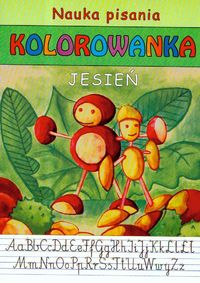 Nauka pisania Kolorowanka Jesień