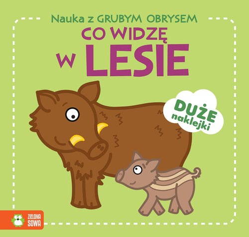 Nauka z grubym obrysem Co widzę w lesie