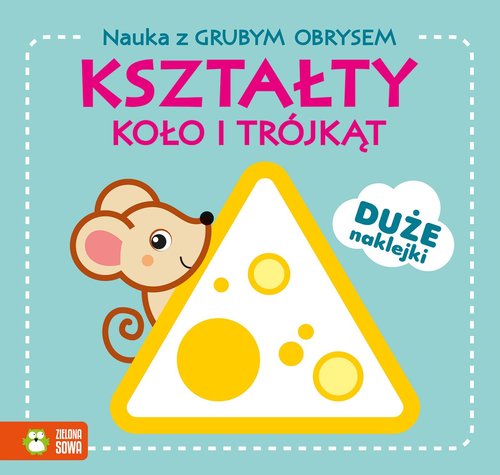 Nauka z grubym obrysem Kształty Koło i trójkąt