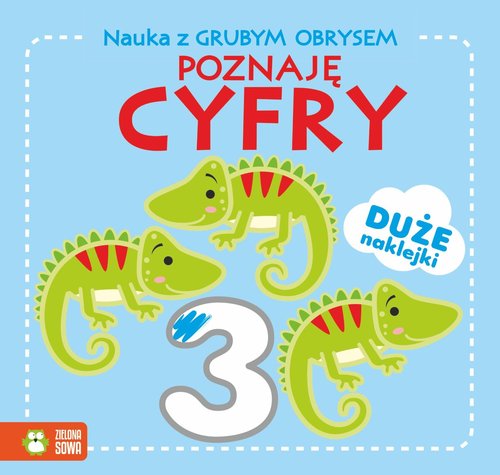 Nauka z grubym obrysem Poznaję cyfry