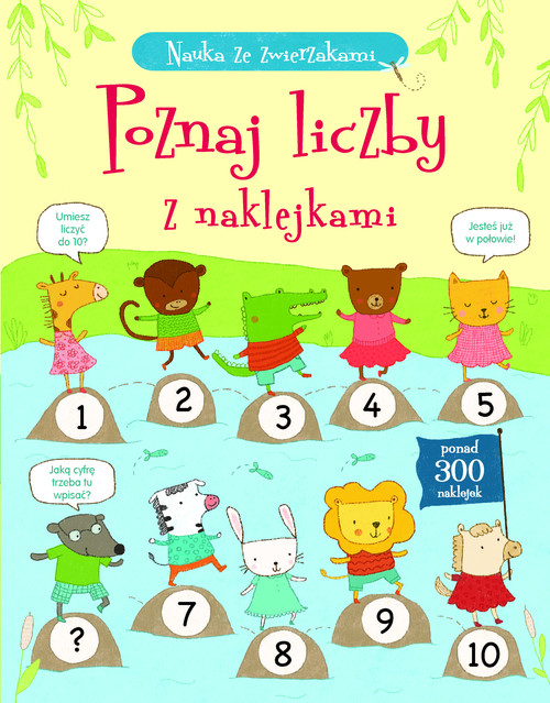 Nauka ze zwierzakami. Poznaj liczby z naklejkami