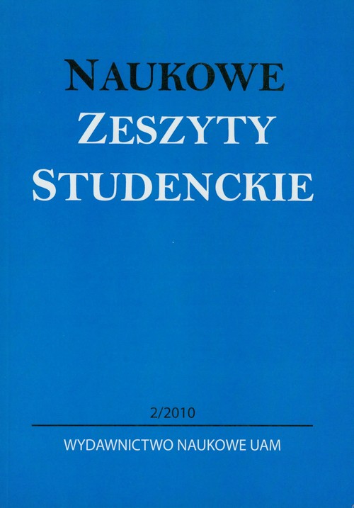 Naukowe Zeszyty Studenckie 2/2010