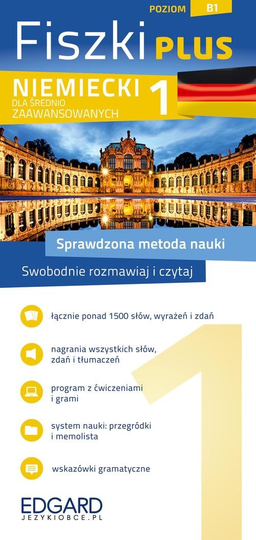 Fiszki Plus. Niemiecki dla średnio zaawansowanych 1