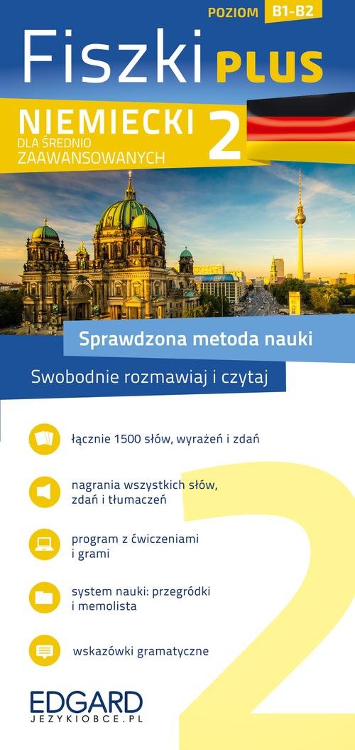 Fiszki Plus. Niemiecki dla średnio zaawansowanych 2