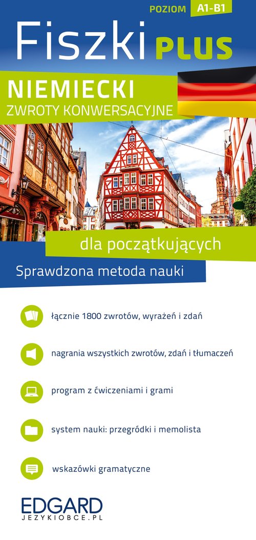 Niemiecki Fiszki PLUS Zwroty konwersacyjne dla początkujących