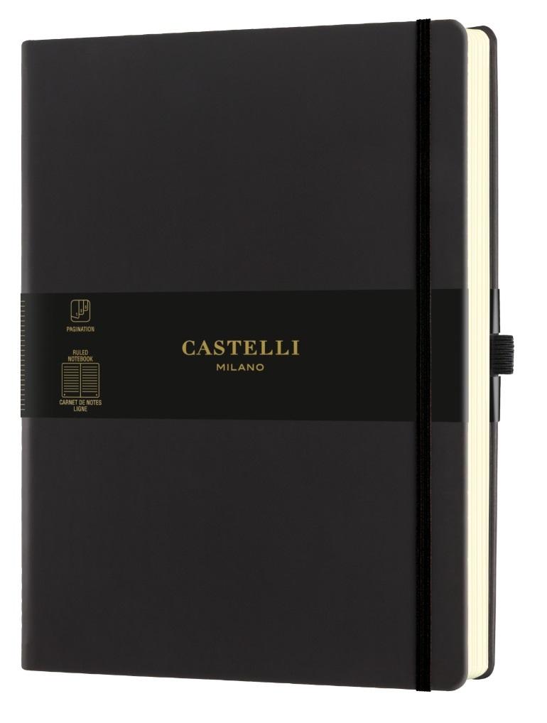 Notatnik Castelli Aquarela Black Sepia 25x19 linia