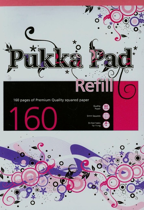 Notatnik klejony A4 Pukka Pad Wave 160 stron w kratkę