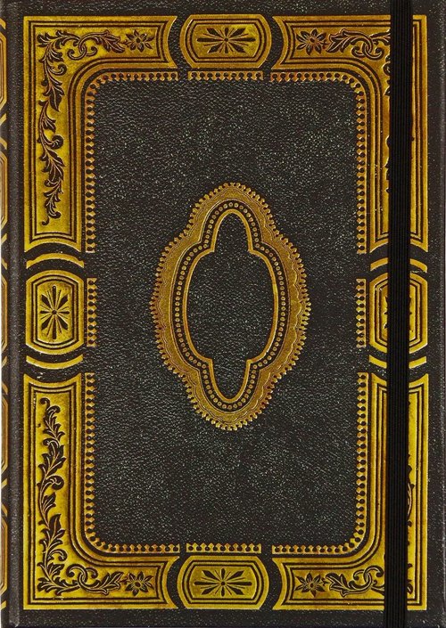 Notatnik Mini w linie Pozłacany Onyks