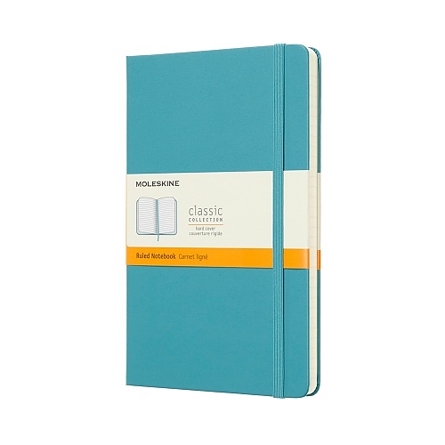 Notes Moleskine classic L (13x21 cm) w linie reef blue