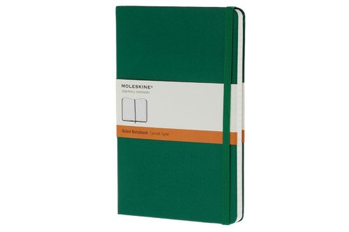 Notes Moleskine Classic L w linie zielony