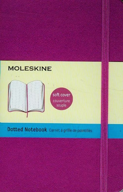 Notes P Moleskine Classic w kropki orchidea