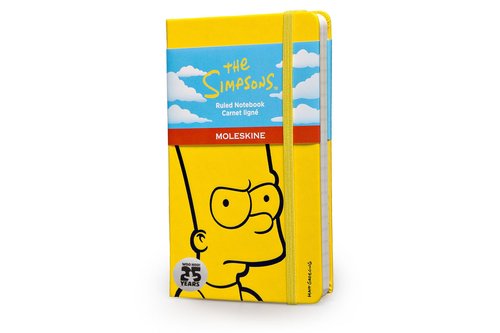 Notes P Moleskine Simpsonowie w linie żółty