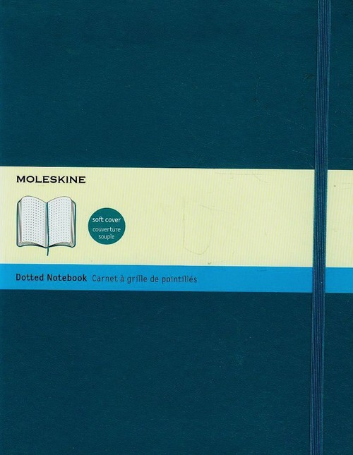 Notes XL Moleskine w kropki morski