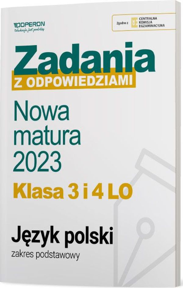 Nowa matura 2023 Język polski Zadania z odpowiedziami Klasa 3 i 4 LO Zakres podstawowy