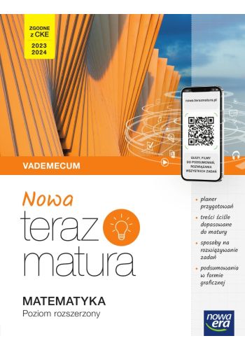 Nowa Teraz matura 2023 Matematyka Vademecum z cyfrowym wspomaganiem nauki poziom podstawowy i rozsze