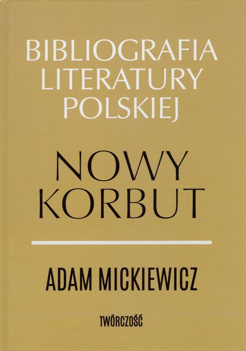 Nowy Korbut Adam Mickiewicz