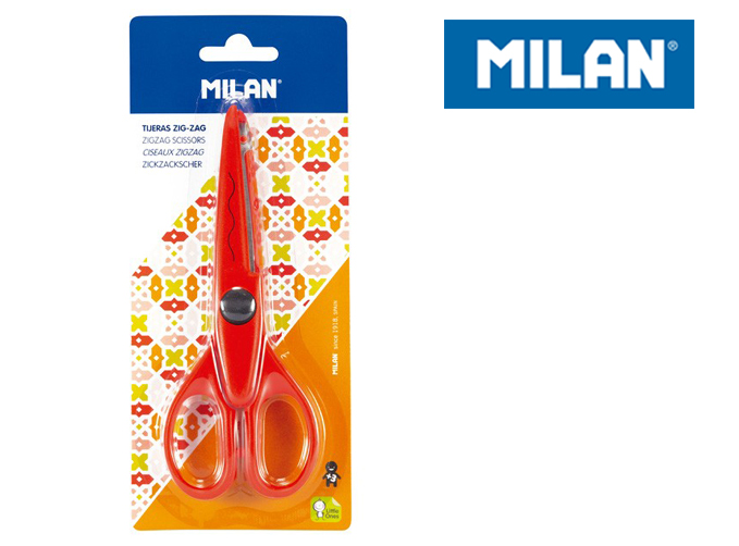 Nożyczki Milan do wycinania wzorów z 1 ostrzem na blistrze