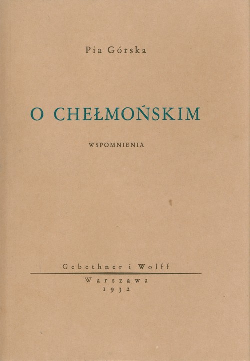 O Chełmońskim. Wspomnienia