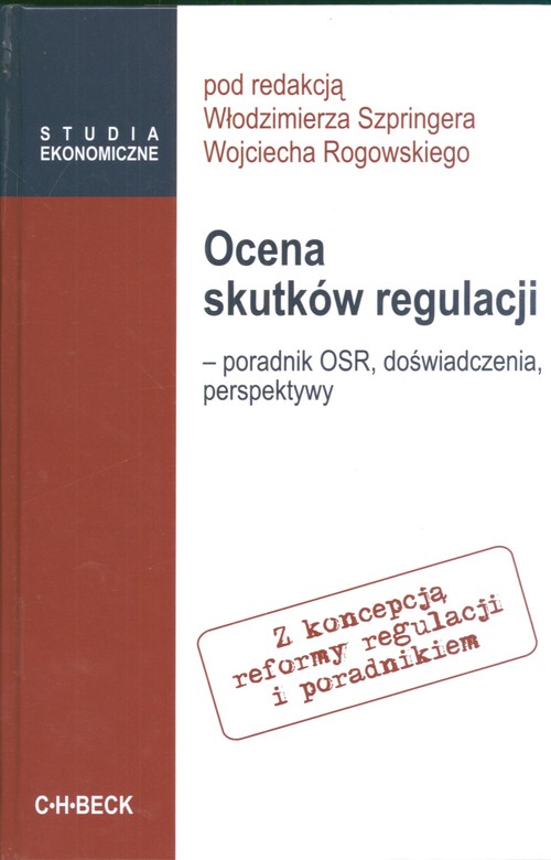 Ocena skutków regulacji. Studia ekonomiczne