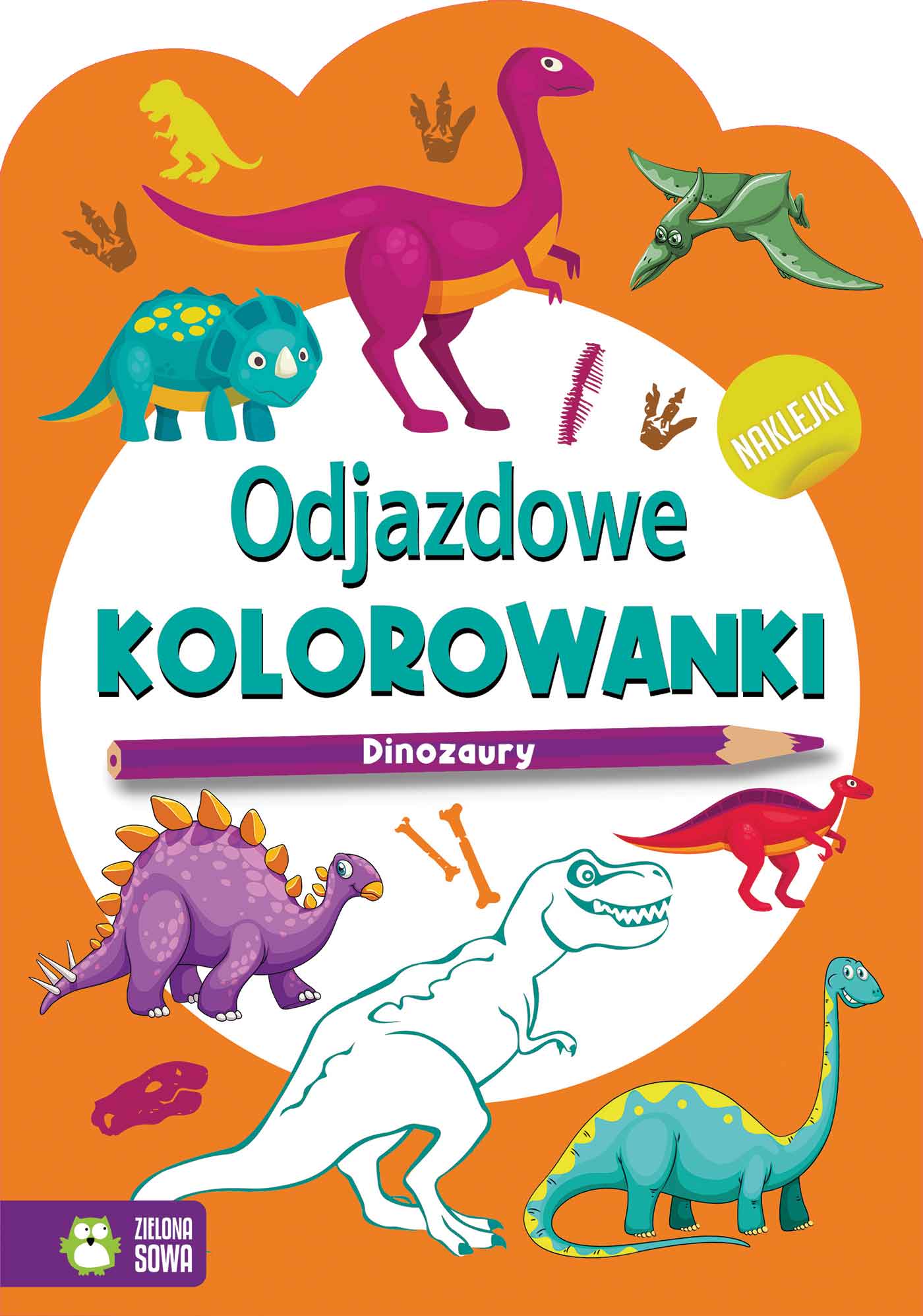 Odjazdowe kolorowanki Dinozaury