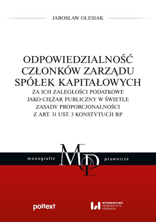 Odpowiedzialność członków zarządu spółek kapitałowych
