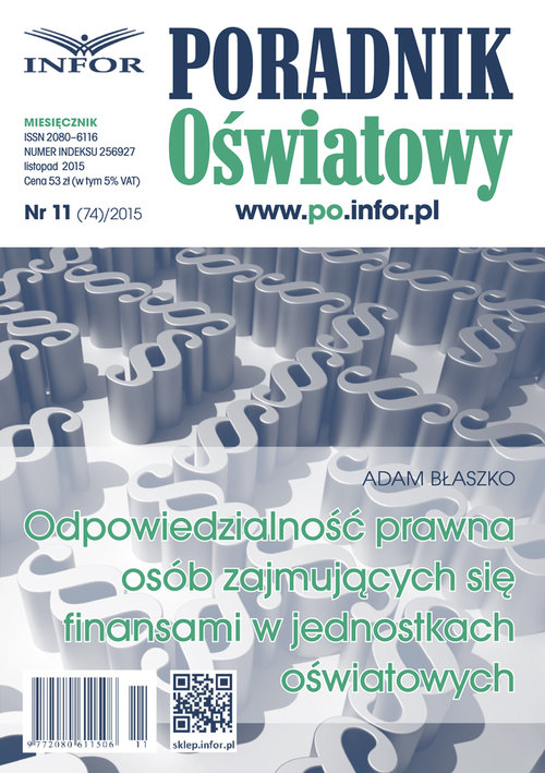 Odpowiedzialność prawna osób zajmujących się finansami w jednostkach oświatowych