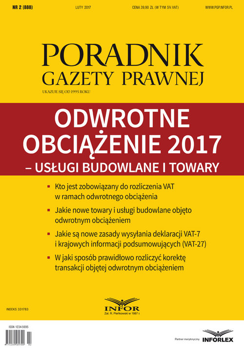 Odwrotne obciążenie 2017-usługi budowlane i towary