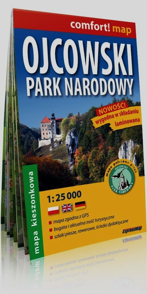 Ojcowski Park Narodowy mapa kieszonkowa 1:25 000