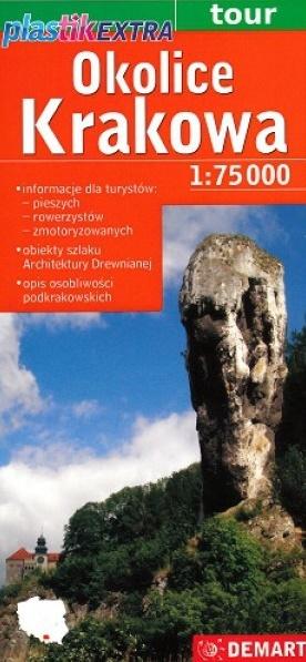 Okolice Krakowa - mapa turystyczna (skala 1:75 000)