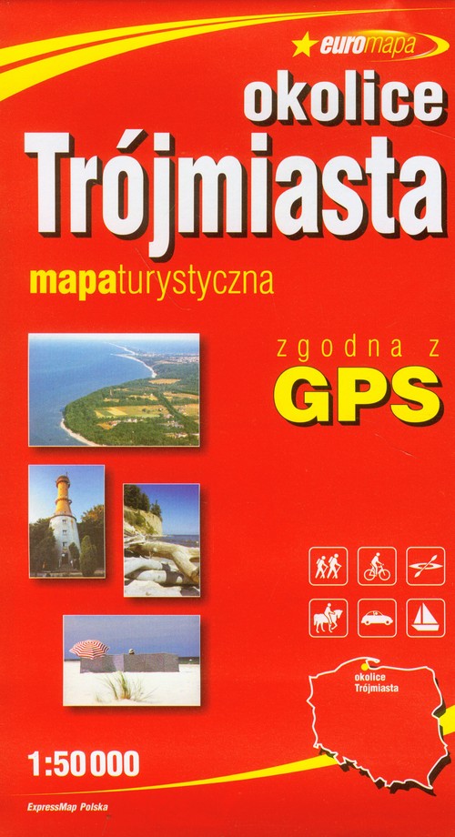 Okolice Trójmiasta - mapa turystyczna w skali 1:50 000