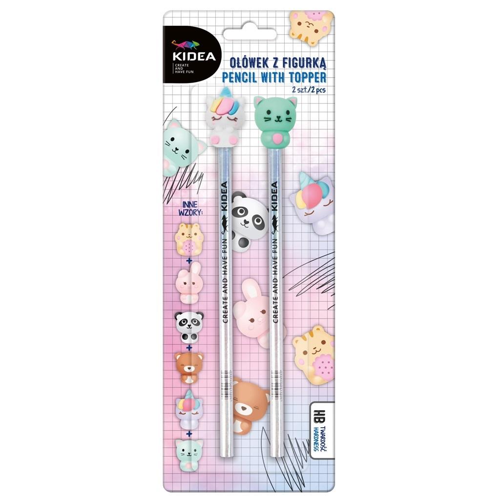 Ołówek z figurką B 2 szt mix