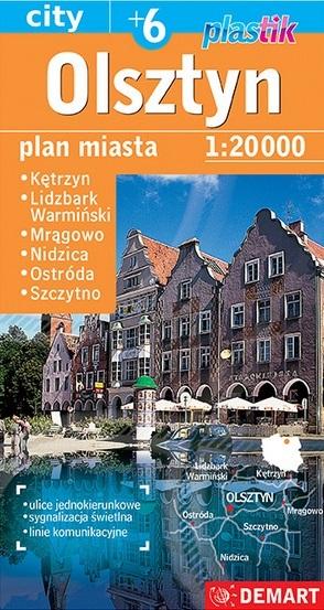 Olsztyn plus 6 plan miasta plastik