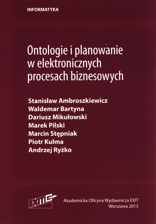 Ontologie i planowanie w elektronicznych procesach biznesowych