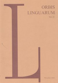 Orbis Linguarum vol. 21