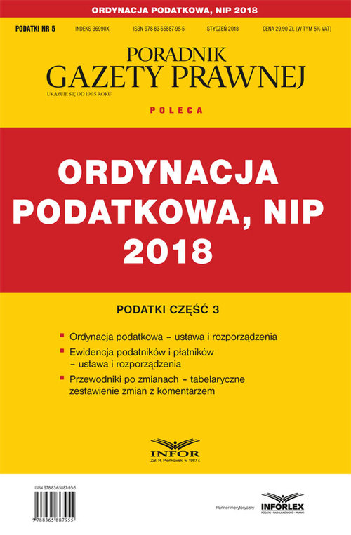 Ordynacja Podatkowa NIP 2018 Podatki Część 3
