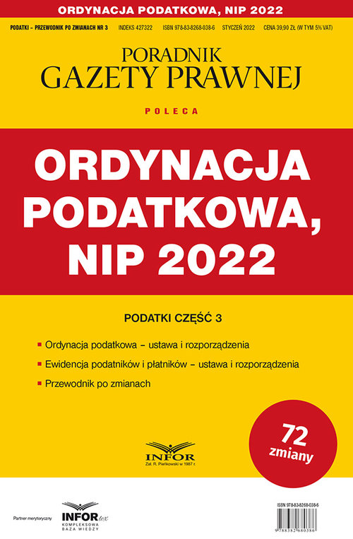 Ordynacja podatkowa  NIP 2022