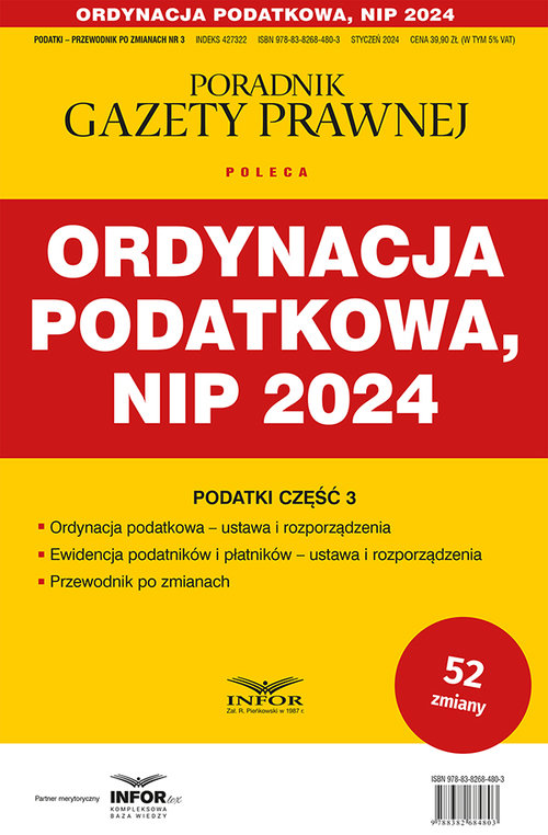 Ordynacja Podatkowa NIP 2024 Podatki Część 3