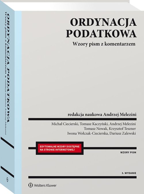Ordynacja podatkowa Wzory pism z komentarzem