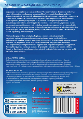 Organizacje pozarządowe. Zarządzanie, kreowanie wizerunku i współpraca z mediami w III sektorze. eBo