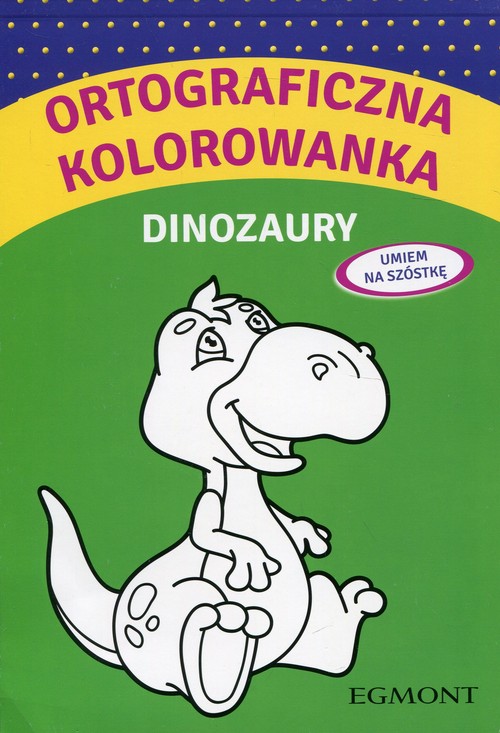 Ortograficzna kolorowanka Dinozaury