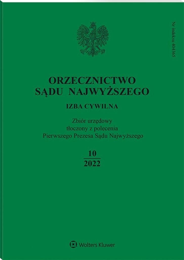 Orzecznictwo Sądu Najwyższego 10/2022