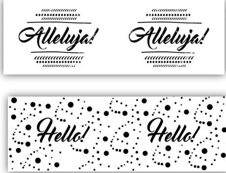 Owijki na jajka - czarno/białe (6szt.) MIX